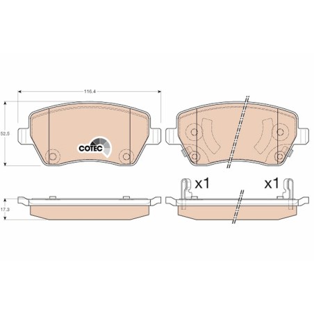 Plaquettes De Frein Avant Pour Nissan Almera Micra IV Note D1060-1HA0A