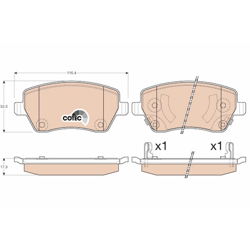 Plaquettes De Frein Avant Pour Nissan Almera Micra IV Note D1060-1HA0A