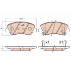 Plaquettes De Frein Avant Pour Hyundai Accent IV Kia RIO III IV