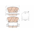 Plaquettes De Frein Avant Pour Hyundai Elantra i30 Hatchback Van Kombi Veloster