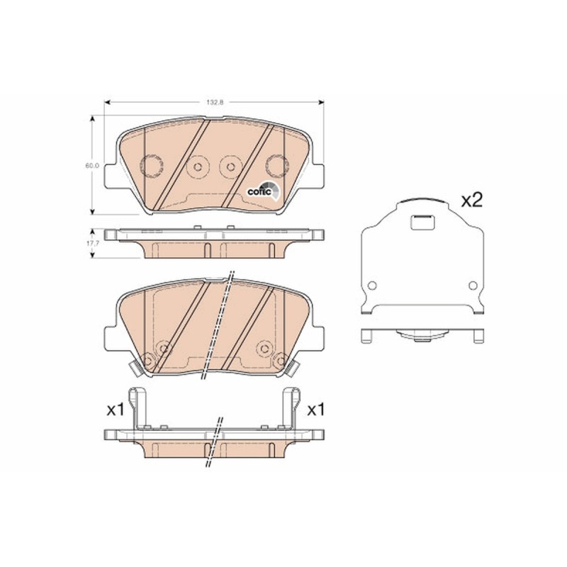 Plaquettes De Frein Avant Pour Hyundai Elantra i30 Hatchback Van Kombi Veloster