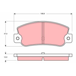 Plaquettes De Frein Arrière Pour Fiat Argenta Croma Lancia Dedra Delta I SW
