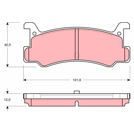 Plaquettes De Frein Arrière Pour Daihatsu Mazda Mercury 04492-87707-000