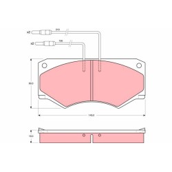 Plaquettes De Frein Avant Pour Iveco Daily I II 9037770