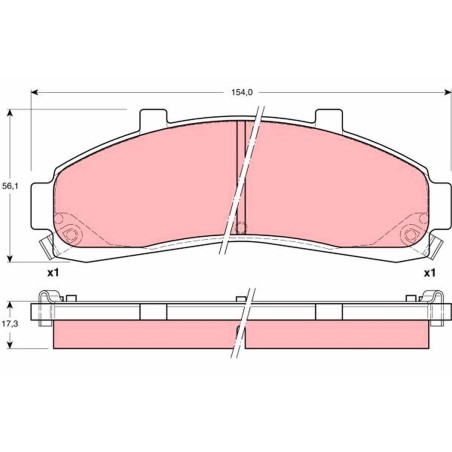 Plaquettes De Frein Avant Pour Ford USA E Explorer Ranger Mazda B-Serie
