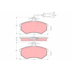 Plaquettes De Frein Avant Pour Audi 80 90 100 200 Quattro 443698151G 443698151H