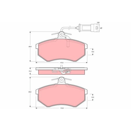 Plaquettes De Frein Avant Pour Audi 80 90 100 200 Quattro 443698151G 443698151H