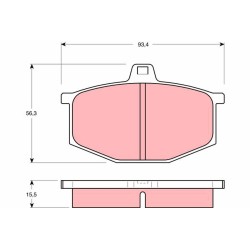 Plaquettes De Frein Avant Pour Renault 4 5 12 Toros 18 7701200734 7701201059