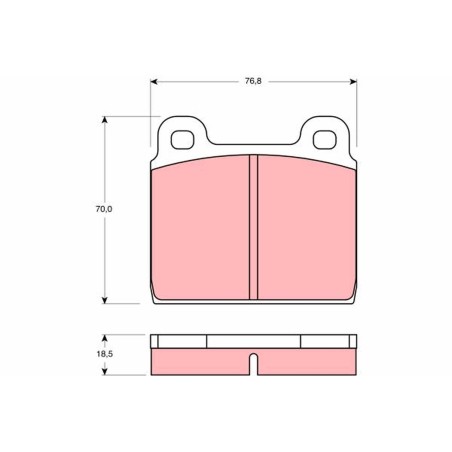 Plaquettes De Frein Avant Pour VW Transporter II III 211698151E 251698151A