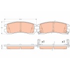 Plaquettes De Frein Arrière Pour Buick Chevrolet Oldsmobile Pontiac 18021692