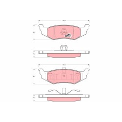 Plaquettes De Frein Arrière Pour Chrysler Concorde PT Cruiser Sebring Dodge