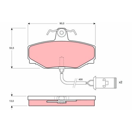 Plaquettes De Frein Arrière Pour Jaguar XJ JLM603
