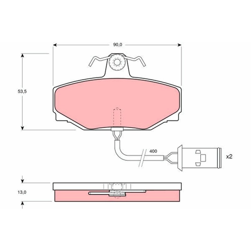 Plaquettes De Frein Arrière Pour Jaguar XJ JLM603