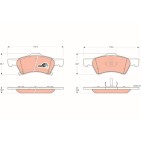 Plaquettes De Frein Avant Pour Chrysler Grand Voyager IV RAM Van Dodge Caravan