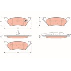 Plaquettes De Frein Arrière Pour Chrysler Dodge Jeep 05019805AA 5019805AA