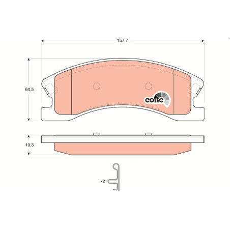 Plaquettes De Frein Avant Pour Jeep Grand Cherokee II 5093260AA