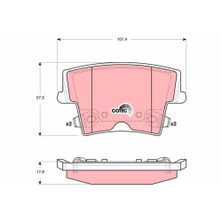 Plaquettes De Frein Arrière Pour Chrysler Dodge Lancia 05175818AA 5142560AA