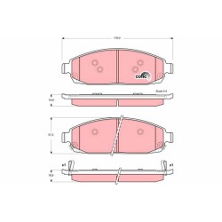 Plaquettes De Frein Avant Pour Jeep Commander Grand Cherokee II III 5080868AC