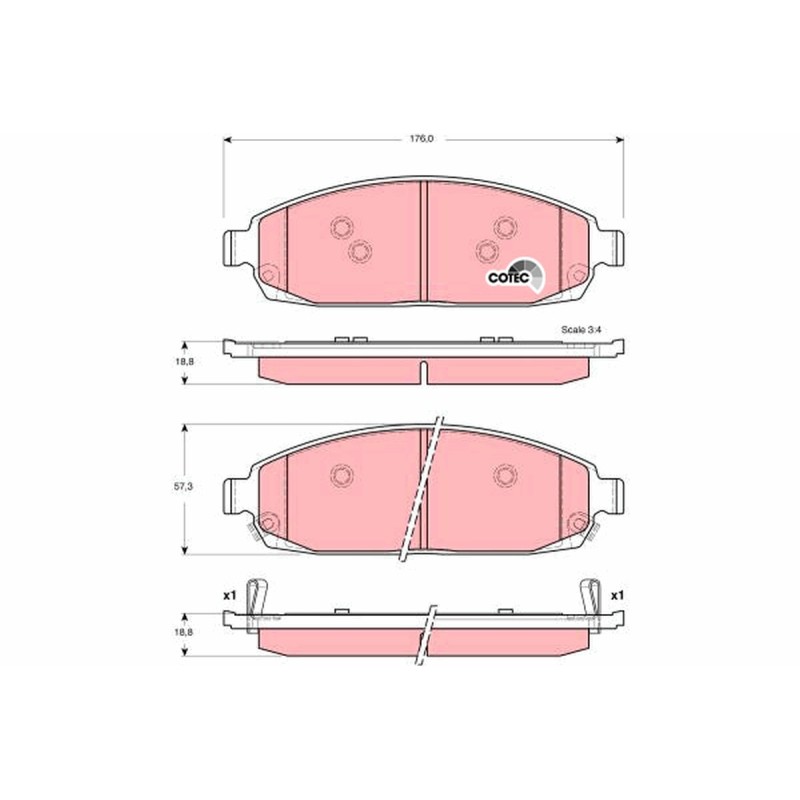 Plaquettes De Frein Avant Pour Jeep Commander Grand Cherokee II III 5080868AC