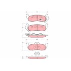 Plaquettes De Frein Arrière Pour Nissan Infiniti Jeep 44060-7S025 5080871AA