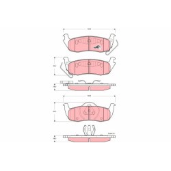 Plaquettes De Frein Arrière Pour Nissan Infiniti Jeep 44060-7S025 5080871AA