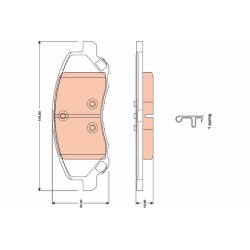 Plaquettes De Frein Avant Pour Chrysler 200 Dodge Jeep 68020494AB 5191244AA