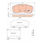 Plaquettes De Frein Avant Pour Chrysler Dodge Jeep Compass Mitsubishi 05191231AA