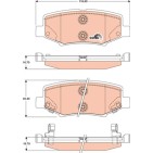 Plaquettes De Frein Arrière Pour Dodge Nitro Van Jeep Cherokee Compass IV
