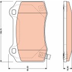 Plaquettes De Frein Arrière Pour Chevrolet Chrysler Dodge Jeep 25940439