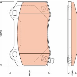 Plaquettes De Frein Arrière Pour Chevrolet Chrysler Dodge Jeep 25940439