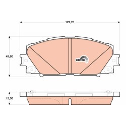 Plaquettes De Frein Avant Pour Toyota Corolla Prius PHV 47746-0W180 NS369H