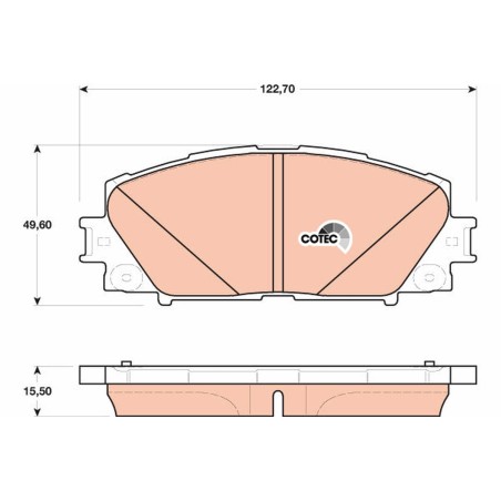 Plaquettes De Frein Avant Pour Toyota Corolla Prius PHV 47746-0W180 NS369H