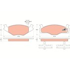Plaquettes De Frein Avant Pour VW Scirocco Vento Seat Cordoba Ibiza II Toledo I