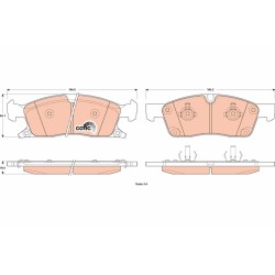 Plaquettes De Frein Avant Pour Jeep Grand Cherokee IV Van 68052369 68052369AA