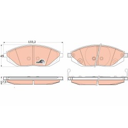 Plaquettes De Frein Avant Pour Chevrolet Spark 42785996 96682858