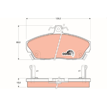 Plaquettes De Frein Avant Pour Honda Lotus MG Rover 25 45022-ST3-E10 GBP90336