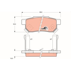 Plaquettes De Frein Arrière Pour Acura Honda Lotus MG 06022-SP8-000 GBP90316