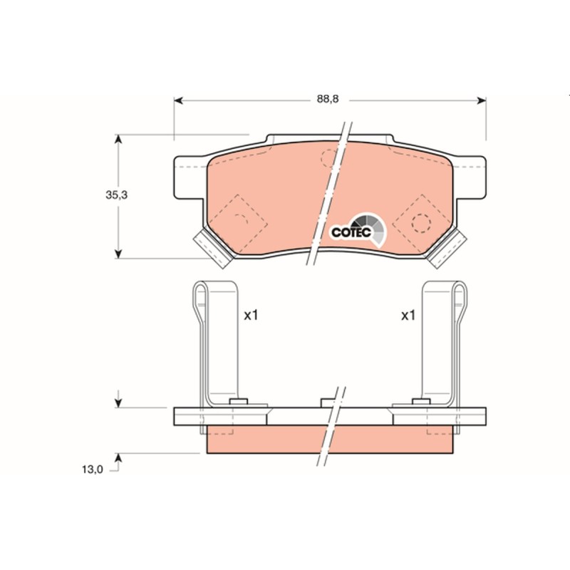 Plaquettes De Frein Arrière Pour Acura Honda Lotus MG 06022-SP8-000 GBP90316