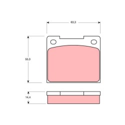 Plaquettes De Frein Avant Pour Peugeot Ford Lancia Lotus 425034 1540857 82315997
