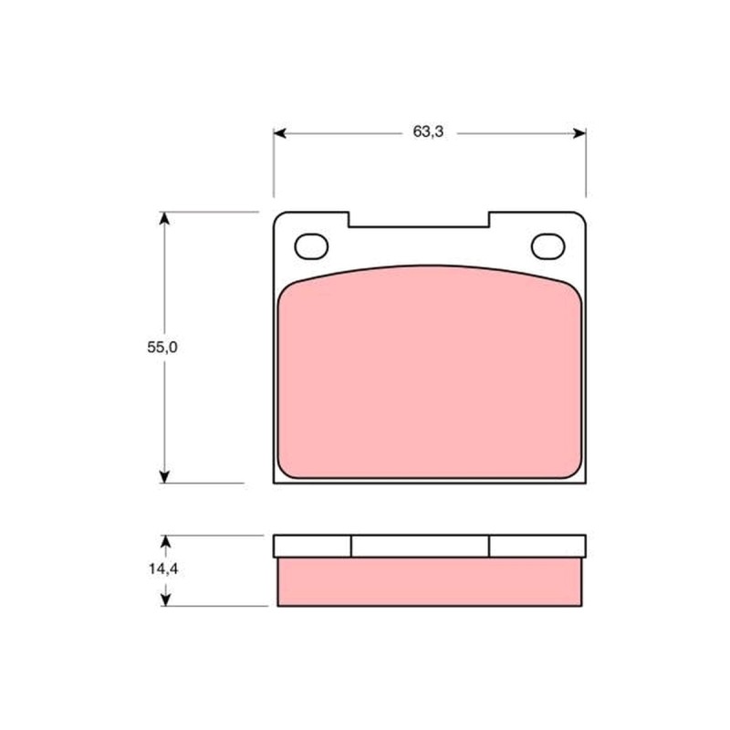 Plaquettes De Frein Avant Pour Peugeot Ford Lancia Lotus 425034 1540857 82315997