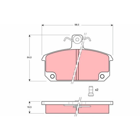 Plaquettes De Frein Avant Pour Renault 5 12 Toros Variable 18 7701201464