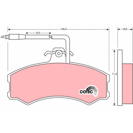 Plaquettes De Frein Avant Pour Peugeot Fiat Alfa Romeo Citroën 424833 95966855