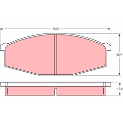 Plaquettes De Frein Avant Pour Nissan 280 ZX,ZXT Patrol GR IV 41060-C7193