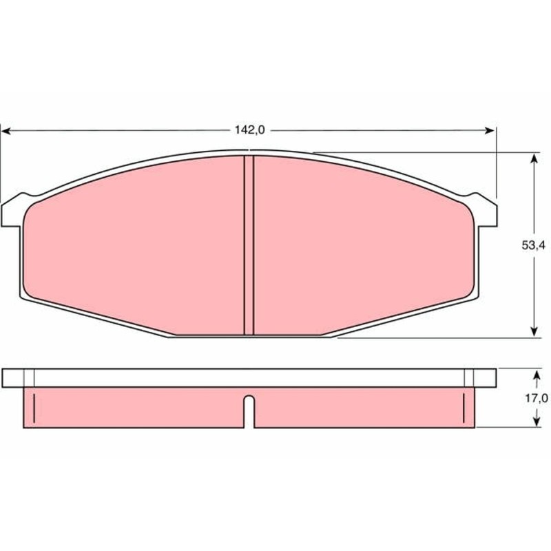 Plaquettes De Frein Avant Pour Nissan 280 ZX,ZXT Patrol GR IV 41060-C7193