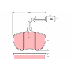 Plaquettes De Frein Avant Pour Iveco Daily I II 1906157