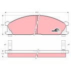 Plaquettes De Frein Avant Pour Nissan 300 ZX Terrano Urvan Vanette Subaru SVX