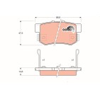 Plaquettes De Frein Arrière Pour Acura Haval H6 Honda Rover 43022-SG0-000