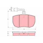 Plaquettes De Frein Avant Pour Iveco Daily I II 1902494 1906207