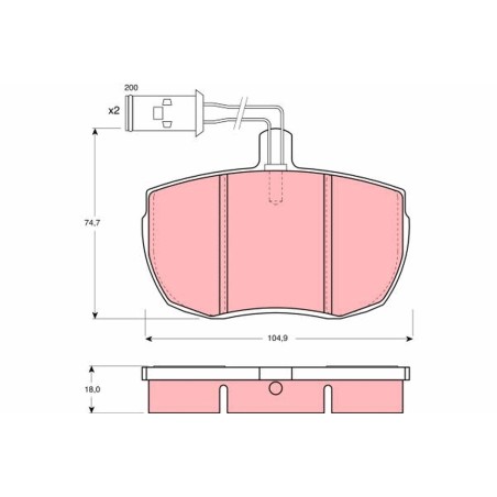 Plaquettes De Frein Avant Pour Iveco Daily I II 1902494 1906207