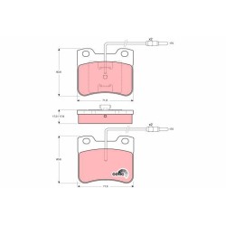 Plaquettes De Frein Avant Pour Citroën AX 95650935 95650937 95650936